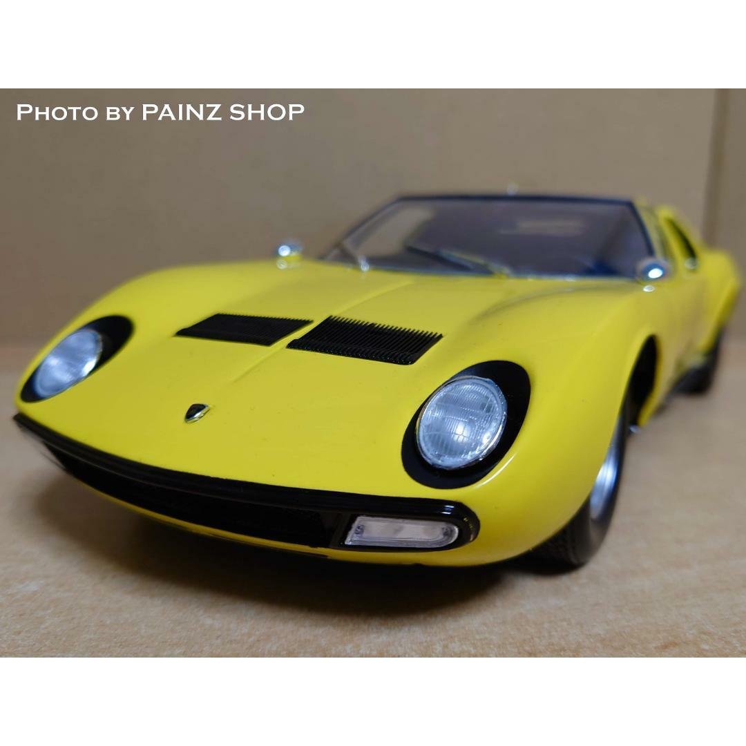 ジオラマ自動車1/18ランボルギーニミウラ P400SV イエロー Miura 京商オリジナル