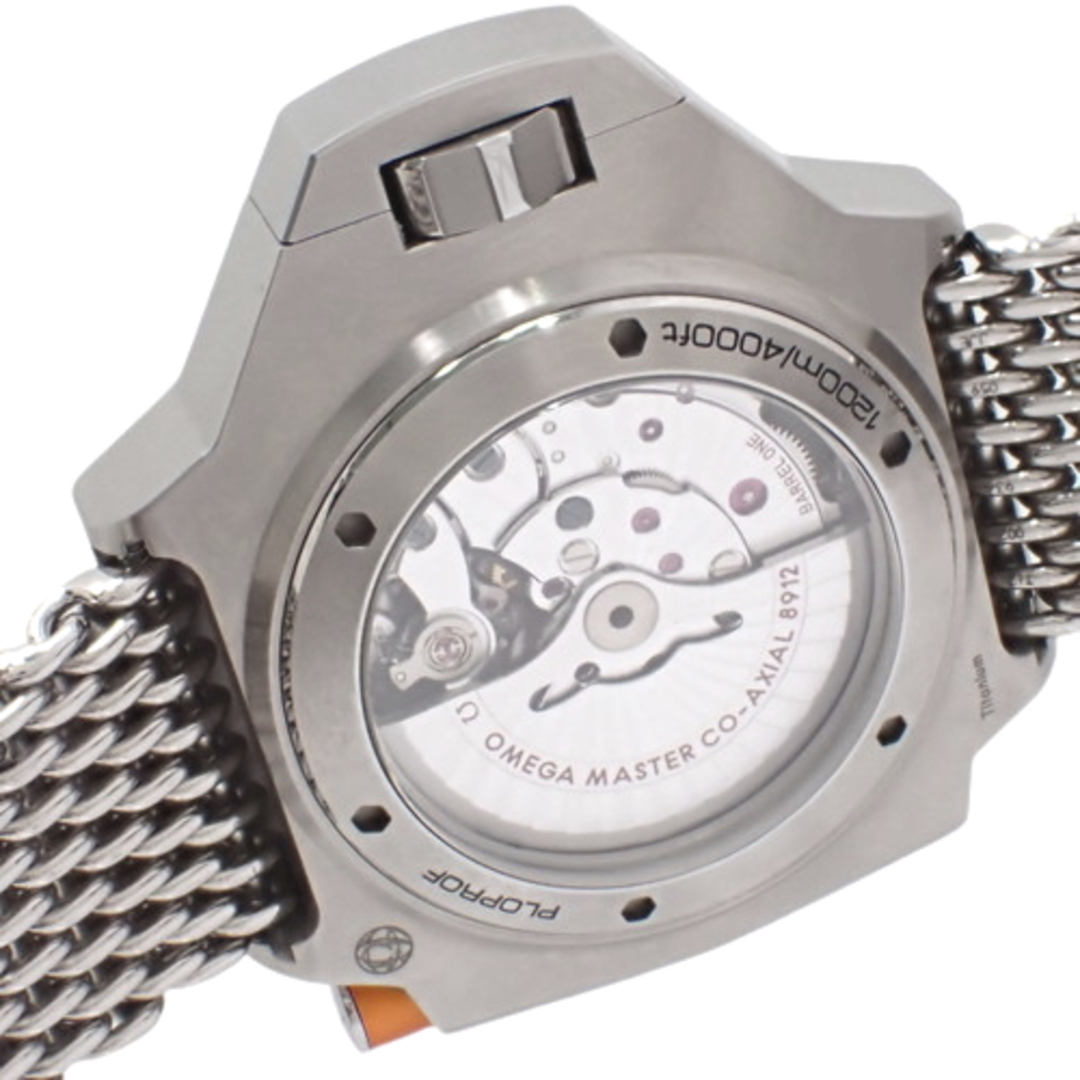 オメガ コーアクシャル マスター クロノメーター 自動巻き 腕時計 シーマスター プロプロフ PLOPROF 1200M チタン ブラック 2019年1月購入 227.90.55.21.01.001 メンズ 40802067234【アラモード】