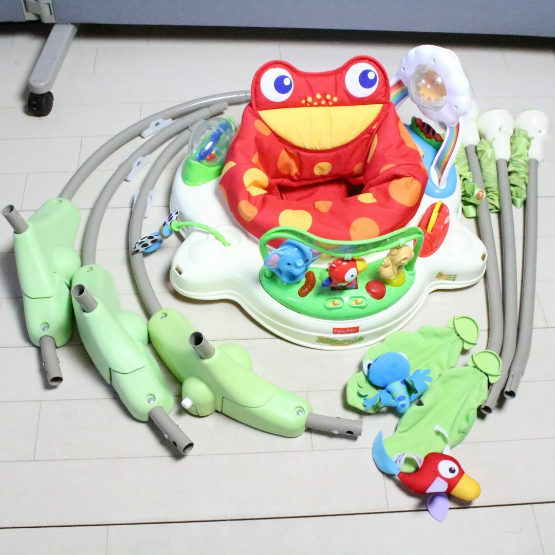 Fisher-Price(フィッシャープライス)のフィッシャープライス　レインフォレスト　ジャンパルー 電池入 洗濯済☆8-1 キッズ/ベビー/マタニティのおもちゃ(ベビージム)の商品写真