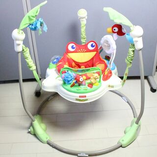 フィッシャープライス(Fisher-Price)のフィッシャープライス　レインフォレスト　ジャンパルー 電池入 洗濯済☆8-1(ベビージム)