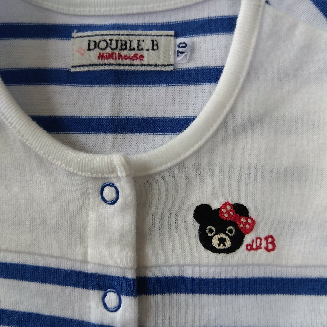 DOUBLE.B(ダブルビー)のダブルビーロンパース キッズ/ベビー/マタニティのベビー服(~85cm)(ロンパース)の商品写真
