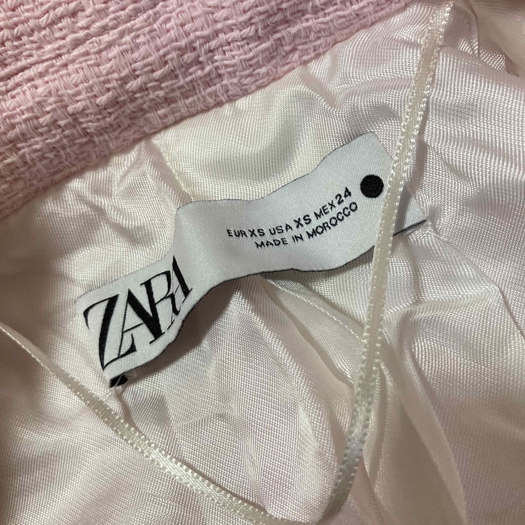 新品 ザラ ZARA ジャケット テーラード ダブル 半袖 スーツ レトロ風 8