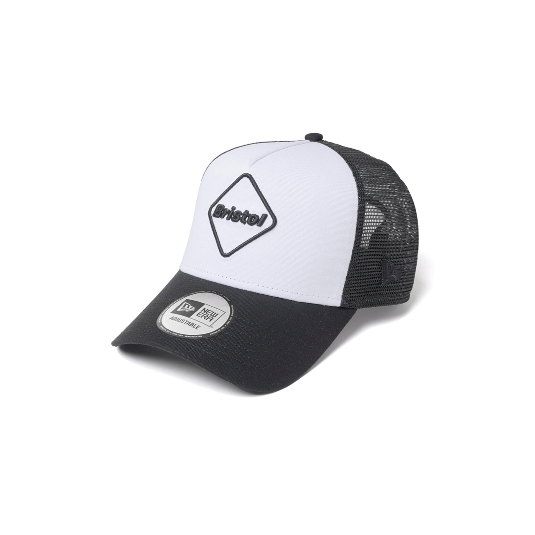 黒 FCRB NEW ERA EMBLEM 9FORTY A-FRAME CAP-