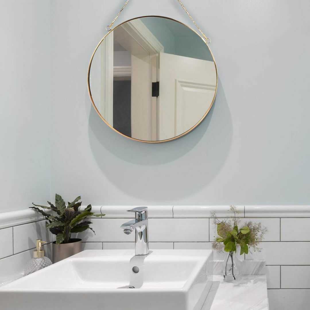 鏡 丸型ミラー 壁掛け インテリア 玄関 洗面 化粧 浴室 化粧鏡
