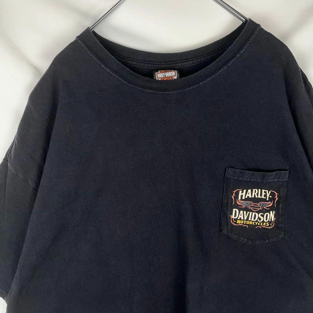 Harley Davidson(ハーレーダビッドソン)のハーレーダビッドソン Tシャツ ポケット 3XL ビッグシルエット バージニア メンズのトップス(Tシャツ/カットソー(半袖/袖なし))の商品写真