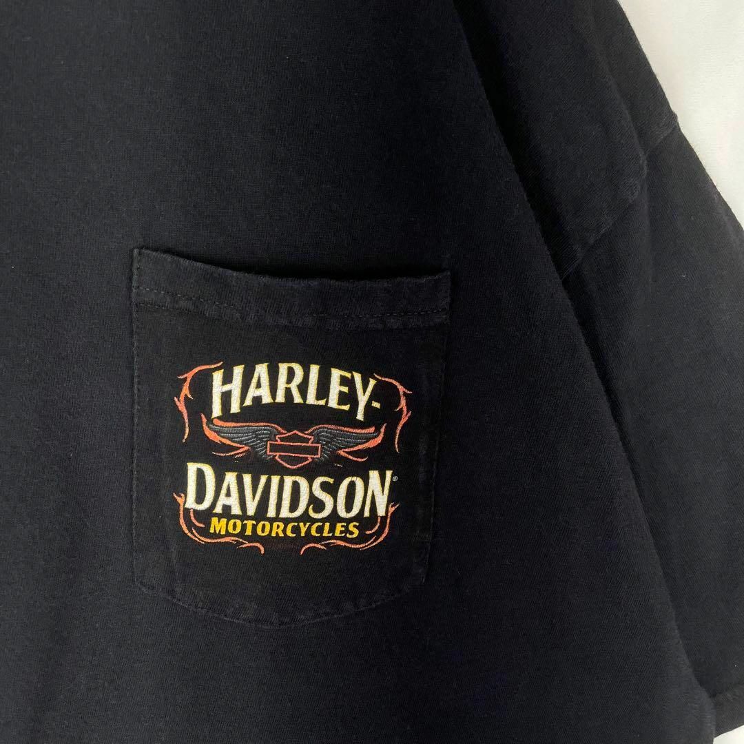 Harley Davidson(ハーレーダビッドソン)のハーレーダビッドソン Tシャツ ポケット 3XL ビッグシルエット バージニア メンズのトップス(Tシャツ/カットソー(半袖/袖なし))の商品写真