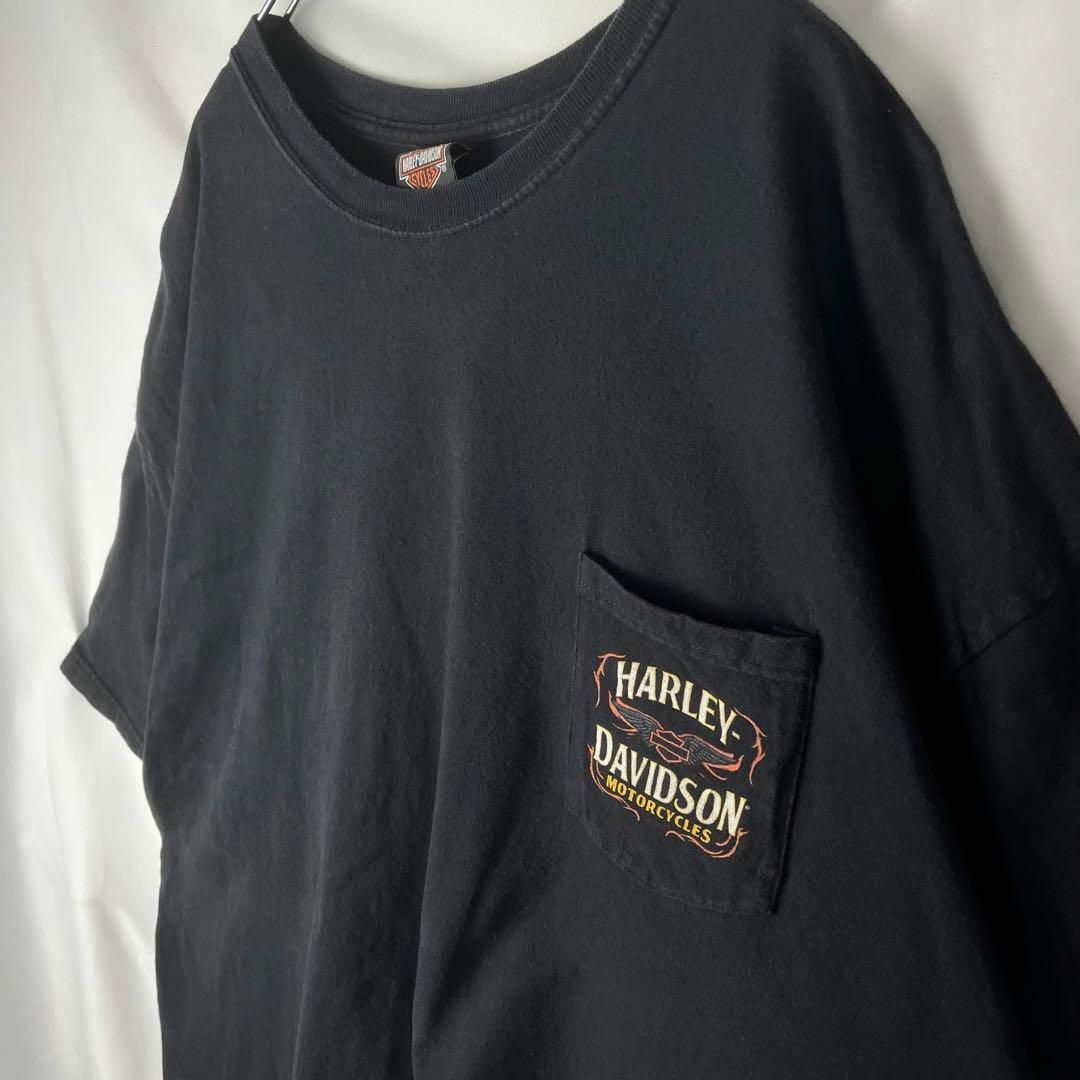 Harley Davidson(ハーレーダビッドソン)のハーレーダビッドソン Tシャツ ポケット 3XL ビッグシルエット バージニア メンズのトップス(Tシャツ/カットソー(半袖/袖なし))の商品写真