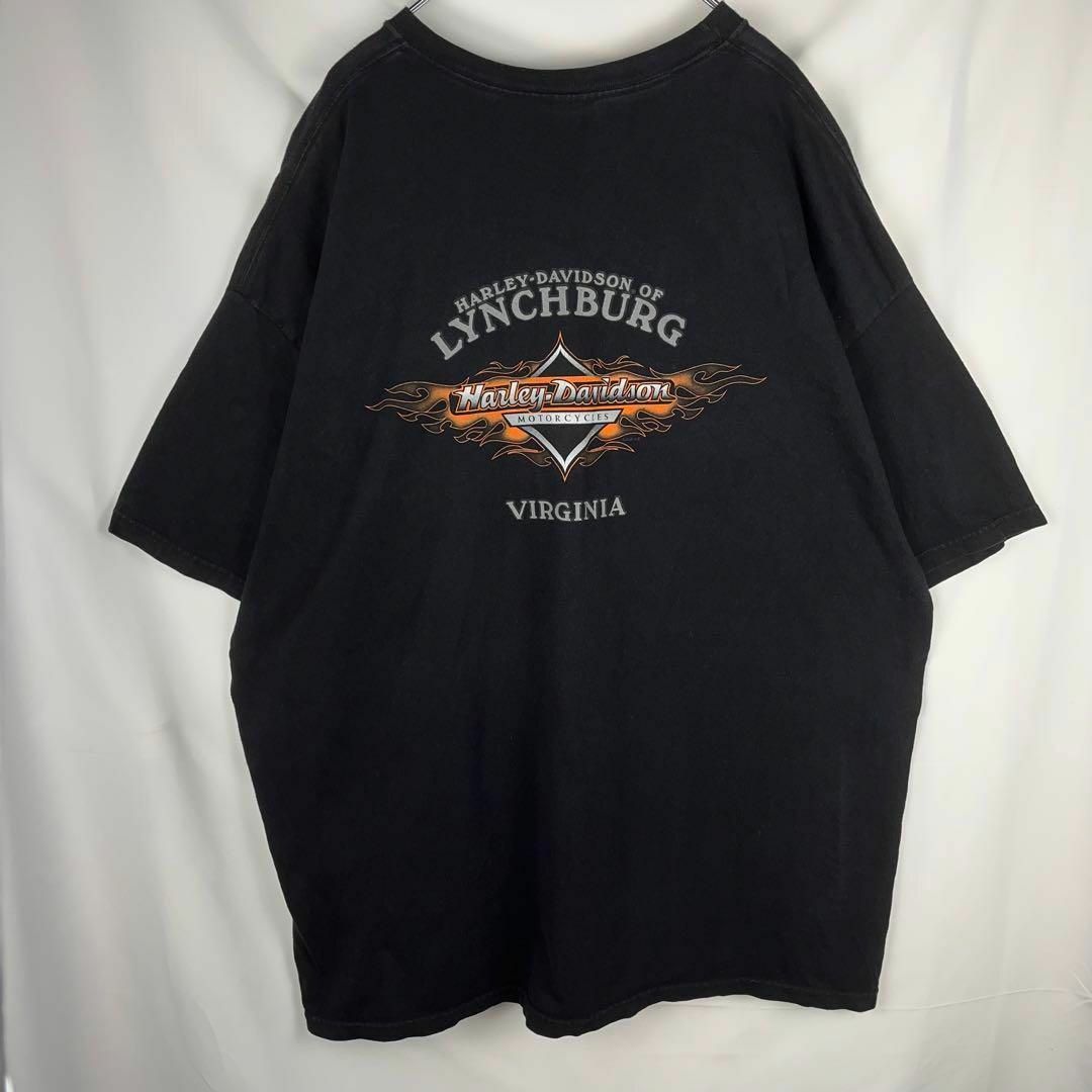 Harley Davidson(ハーレーダビッドソン)のハーレーダビッドソン Tシャツ ポケット 3XL ビッグシルエット バージニア メンズのトップス(Tシャツ/カットソー(半袖/袖なし))の商品写真