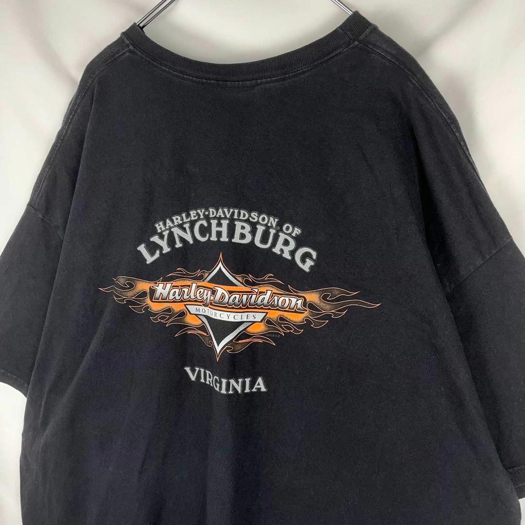 Harley Davidson(ハーレーダビッドソン)のハーレーダビッドソン Tシャツ ポケット 3XL ビッグシルエット バージニア メンズのトップス(Tシャツ/カットソー(半袖/袖なし))の商品写真