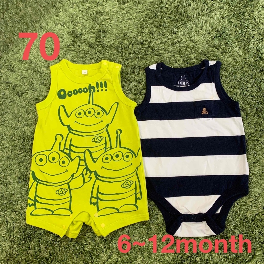 babyGAP(ベビーギャップ)の70 ロンパース セット売り キッズ/ベビー/マタニティのベビー服(~85cm)(ロンパース)の商品写真