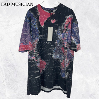 ラッドミュージシャン(LAD MUSICIAN)の【タグ付き】LAD MUSICIAN ワールドマップ ビッグTシャツ(Tシャツ/カットソー(半袖/袖なし))