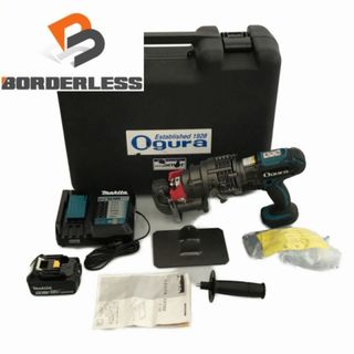 ☆中古品☆OGURA オグラ 18V コードレス電動油圧式パンチャー HPC-156WDF バッテリー1個(18V 6.0AH) 充電器 ケース コマ付き 76602(工具)