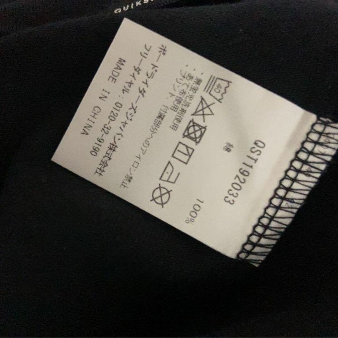 【美品】QUIKSILVER クイックシルバー コットン100 綿 ロゴ入りXS メンズのトップス(Tシャツ/カットソー(半袖/袖なし))の商品写真