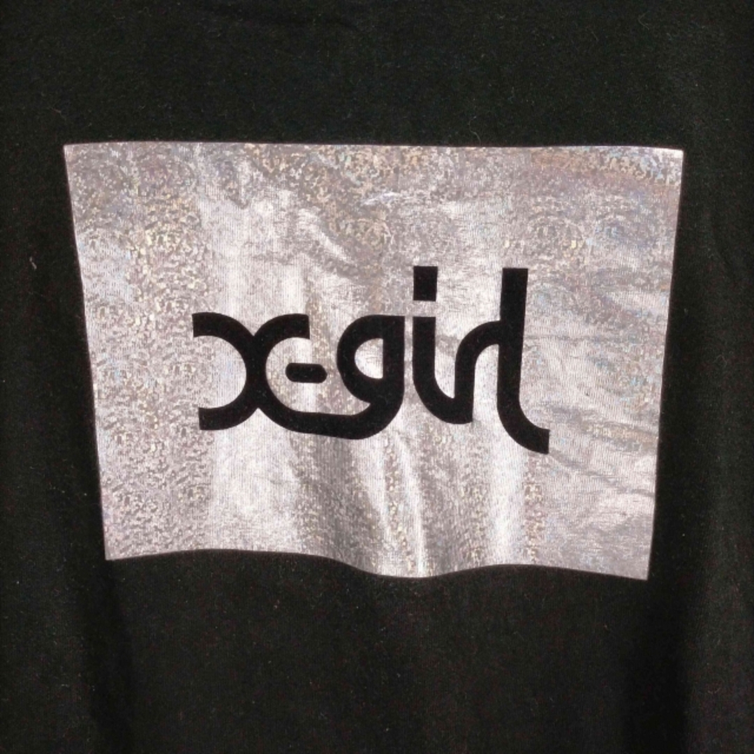 X-girl(エックスガール)のX-girl(エックスガール) メタリックボックスロゴTシャツ レディース レディースのトップス(Tシャツ(半袖/袖なし))の商品写真