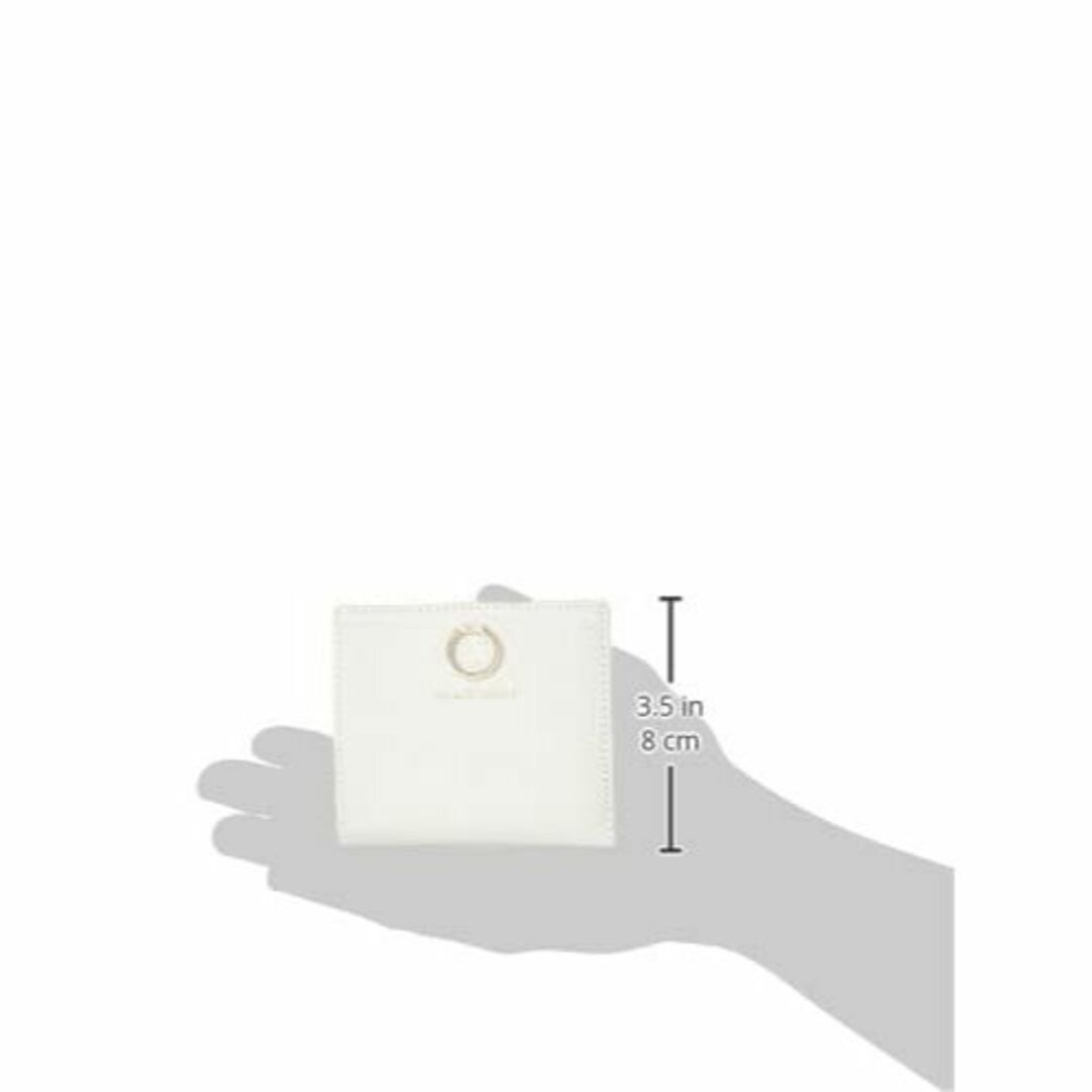 【色: ホワイト】ジル スチュアート 二つ折り財布 エターナル 牛革 型押し リ
