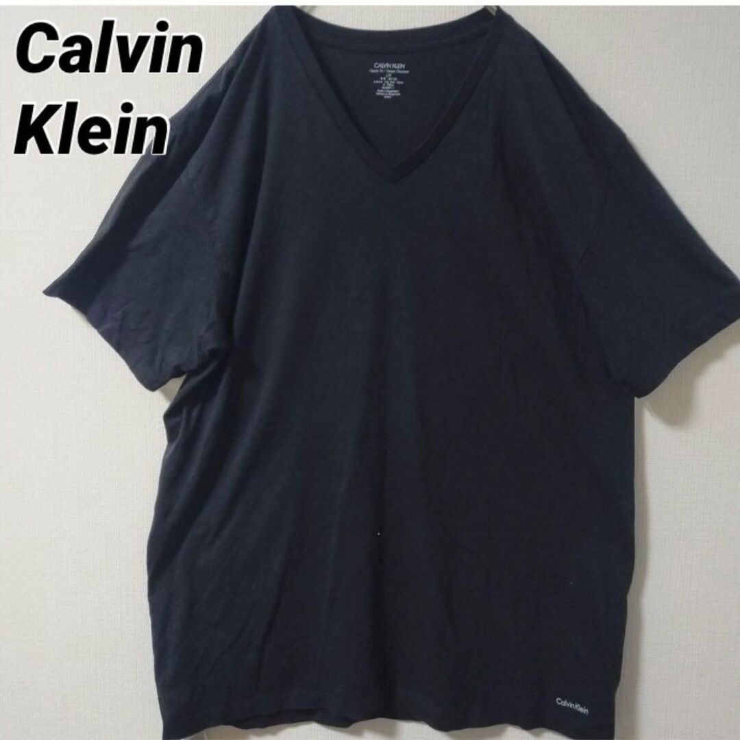 Calvin Klein(カルバンクライン)のカルバンクライン Calvin Klein 半袖Tシャツ L ブラック メンズのトップス(Tシャツ/カットソー(半袖/袖なし))の商品写真