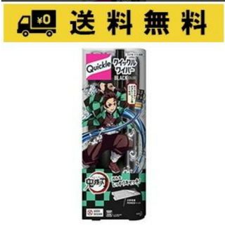 キメツノヤイバ(鬼滅の刃)の花王 クイックルワイパー ブラックカラー鬼滅の刃　デコレーションシール付き(その他)