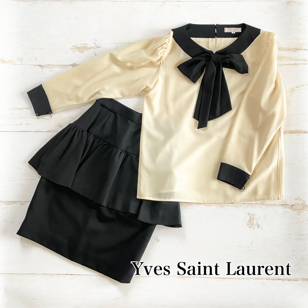 SaintLaurent【正規品・極美品】イヴサンローラン　スカートスーツ上下セット