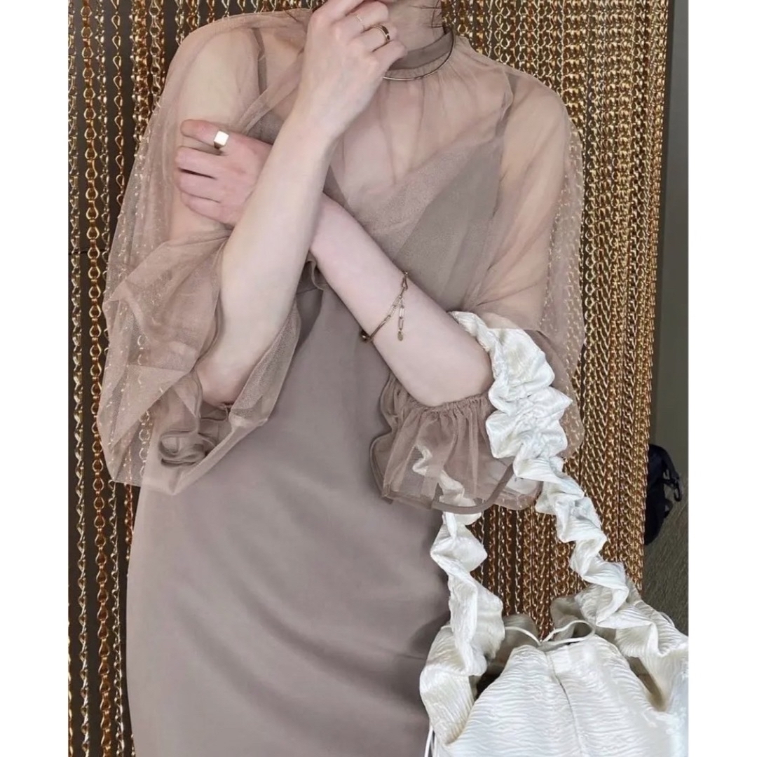 Ameri VINTAGE(アメリヴィンテージ)の未使用　MANY WAY AIRY VEIL DRESS レディースのワンピース(ロングワンピース/マキシワンピース)の商品写真