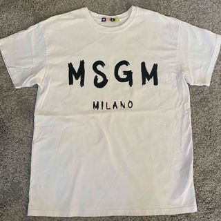 MSGM - MSGM 定番オーバーサイズロゴTシャツ XS 美品！！の通販 by ...