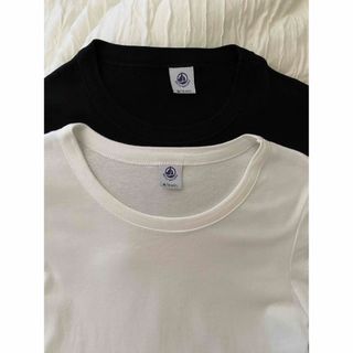 プチバトー(PETIT BATEAU)のPETIT BATEAU プチバトー　Tシャツ　白(Tシャツ(半袖/袖なし))