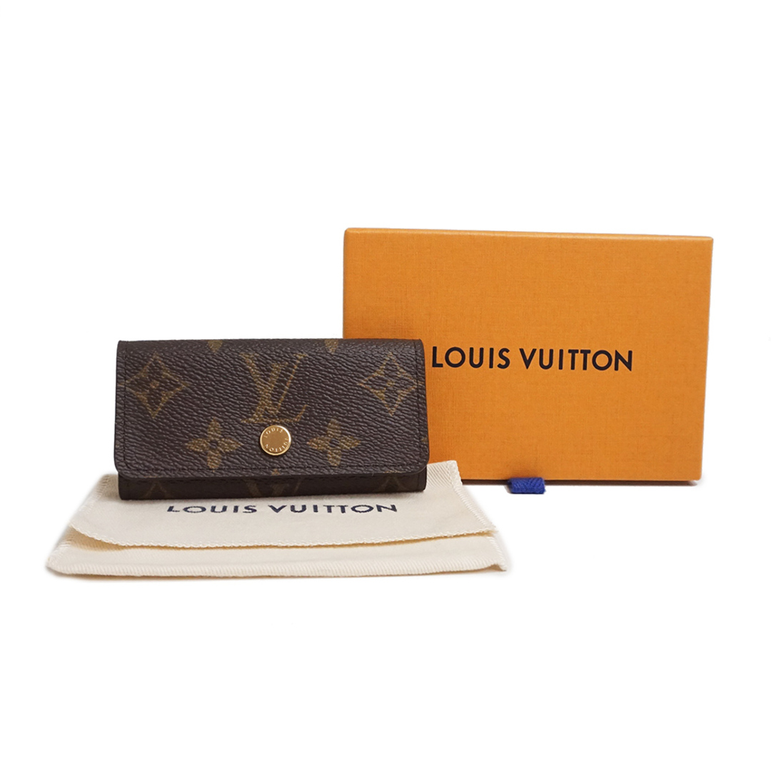 ルイ ヴィトン ミュルティクレ 4 キーケース モノグラム ブラウン 茶 ゴールド金具 M69517 箱付 LOUIS VUITTON（新品・未使用品）