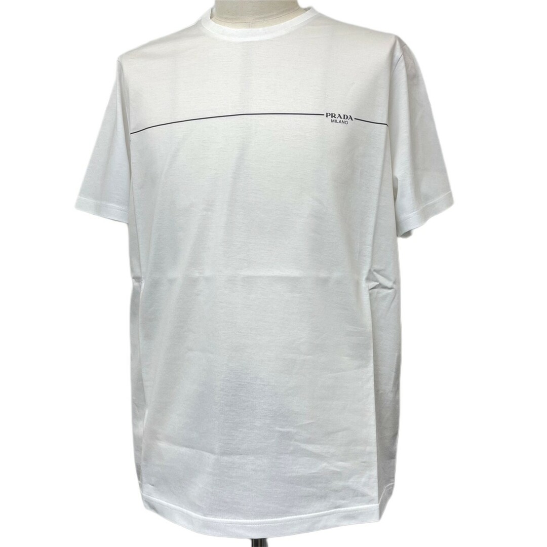 新品未使用　PRADA プラダ　ロゴ　Tシャツ　ホワイト　XLサイズ　メンズトップス