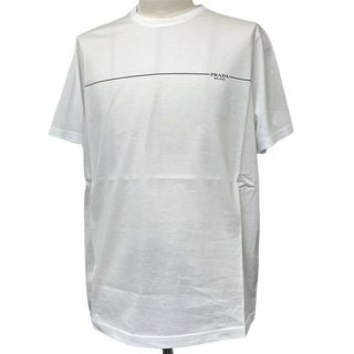 プラダ(PRADA)の新品未使用　PRADA プラダ　ロゴ　Tシャツ　ホワイト　XLサイズ　メンズ(Tシャツ/カットソー(半袖/袖なし))