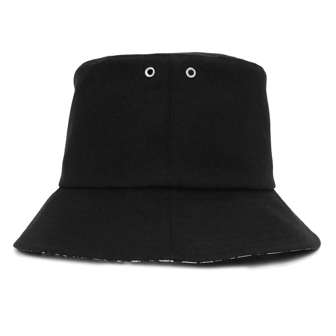 クリスチャンディオール オブリーク TEDDY-D バケット ボブハット 帽子 #58 コットン ポリエステル ポリウレタン リバーシブル Noir  ブラック 黒 シルバー金具 95TDD923A130 Christian Dior（新品・未使用品）