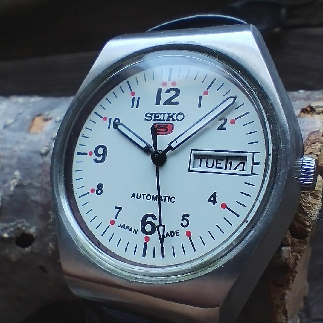 【OH済】SEIKO5 自動巻き1970年代ヴィンテージ腕時計メンズセイコー5