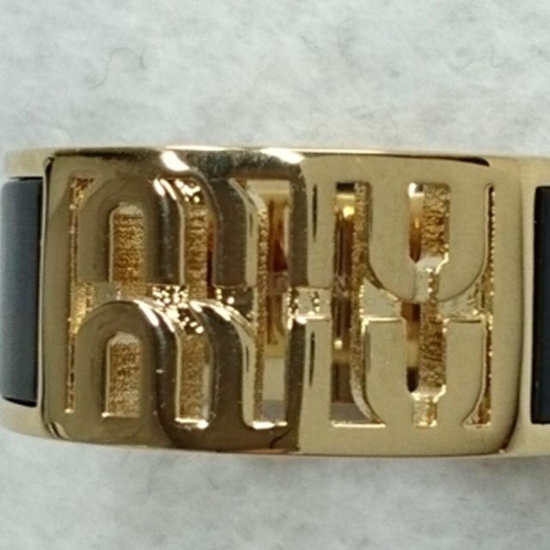 MIU MIU - ○新品/正規品○ MiuMiu ロゴ エナメル メタル リング MIU MIU - ○新品/正規品○ MiuMiu ロゴ エナメル メタル リング