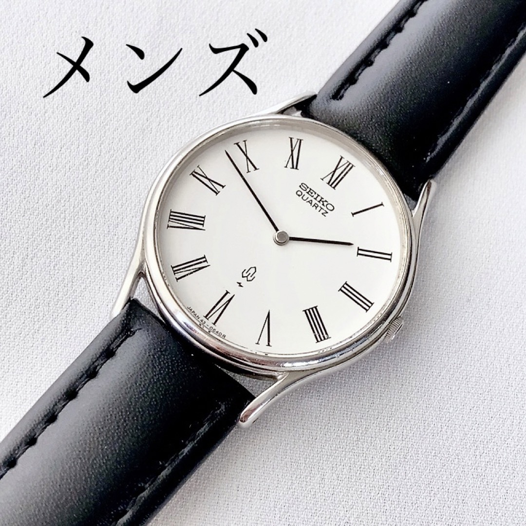 昭和レトロ　SEIKO  メンズクォーツ腕時計　#43-0091  電池交換済み