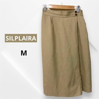 SILPLAlRA シルプレイラ ベージュ タイト 膝丈スカート M(ひざ丈スカート)