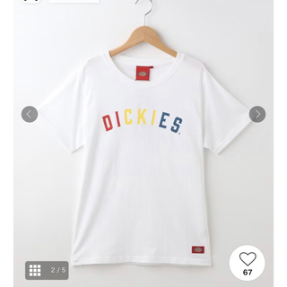 ディッキーズ(Dickies)のDickies レディース 半袖オーバーサイズロゴTシャツ 白T(Tシャツ(半袖/袖なし))