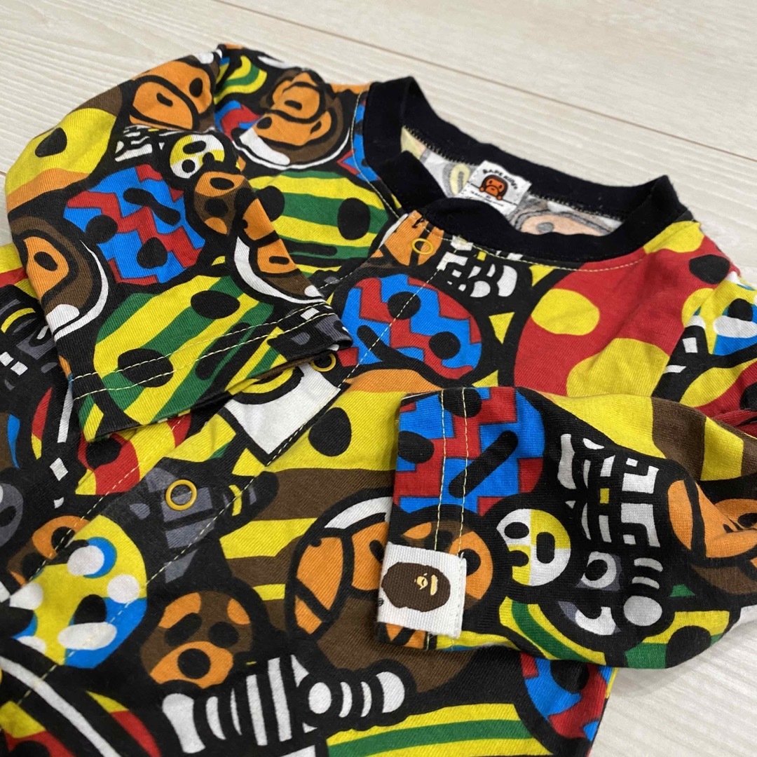 A BATHING APE 【正規品】A BATHING APE エイプ マイロ ロンパース 70 BAPEの通販 by  再出品するのでフォロー推奨｜アベイシングエイプならラクマ