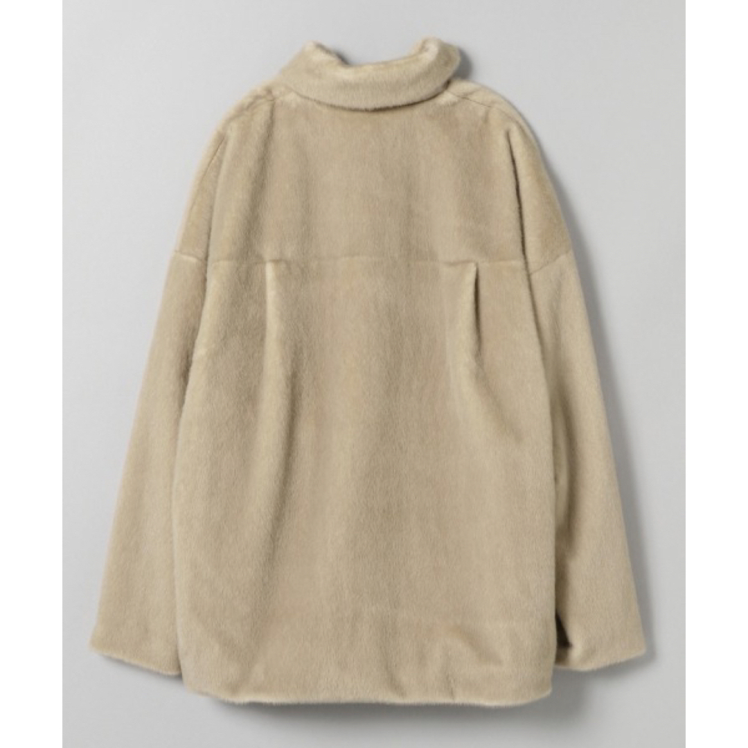 JEANASIS - JEANASIS ファーハーフコート グレージュ 美品 丈 JEANASIS - JEANASIS ファーハーフコート グレージュ 美品 丈