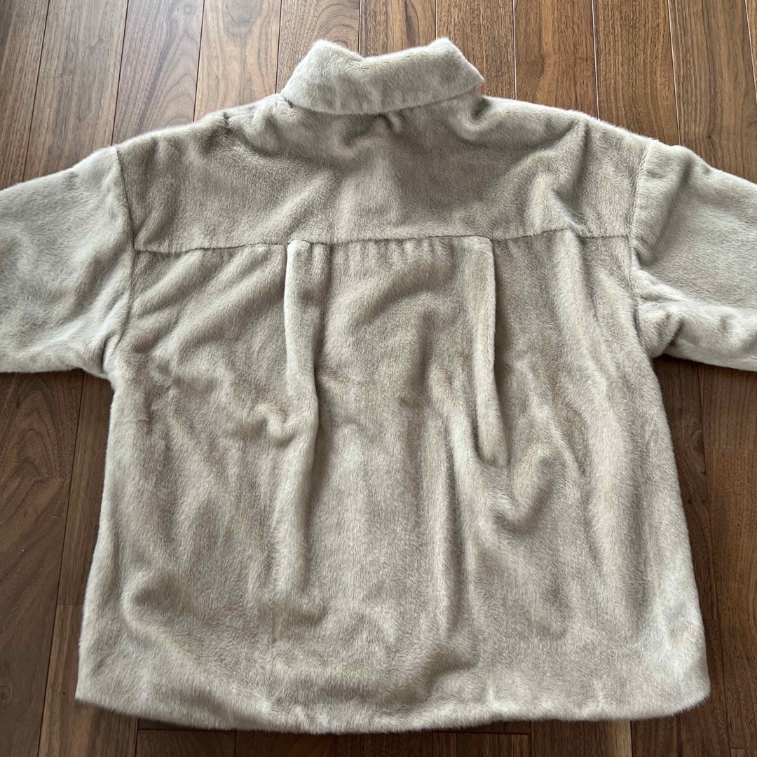 JEANASIS - JEANASIS ファーハーフコート グレージュ 美品 丈 JEANASIS - JEANASIS ファーハーフコート グレージュ 美品 丈