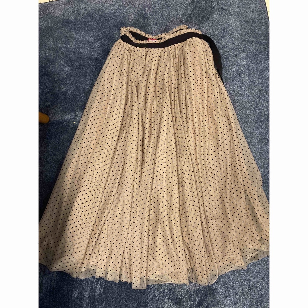 STAUD Poppy skirt ドットチュールスカート - ロングスカート