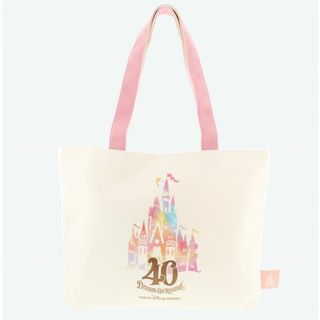 ディズニー(Disney)のディズニー 40周年 シンデレラ城デザイン トートバッグ　新品未使用(キャラクターグッズ)