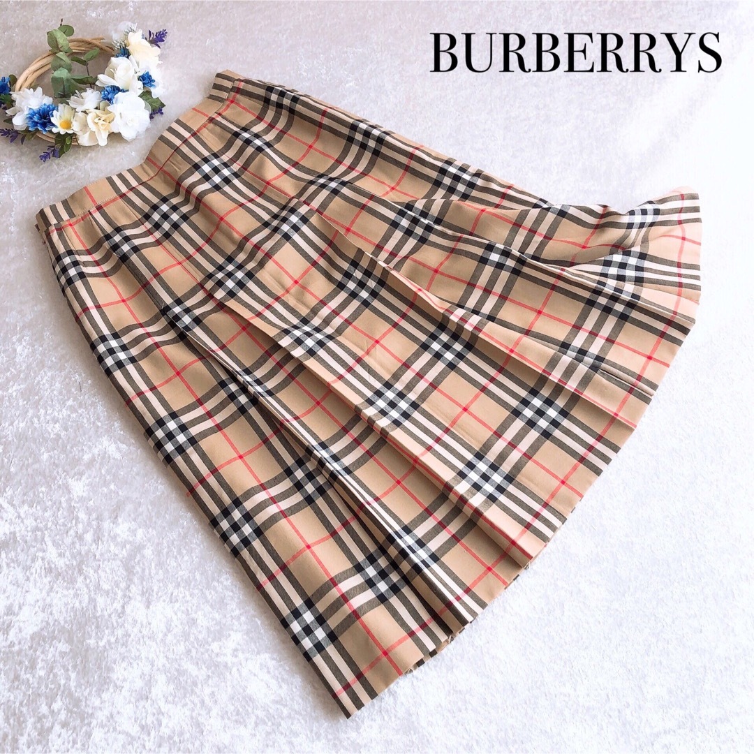 極美品♡バーバリー ミモレ丈スカート ノバチェック 大きいサイズ 13BR