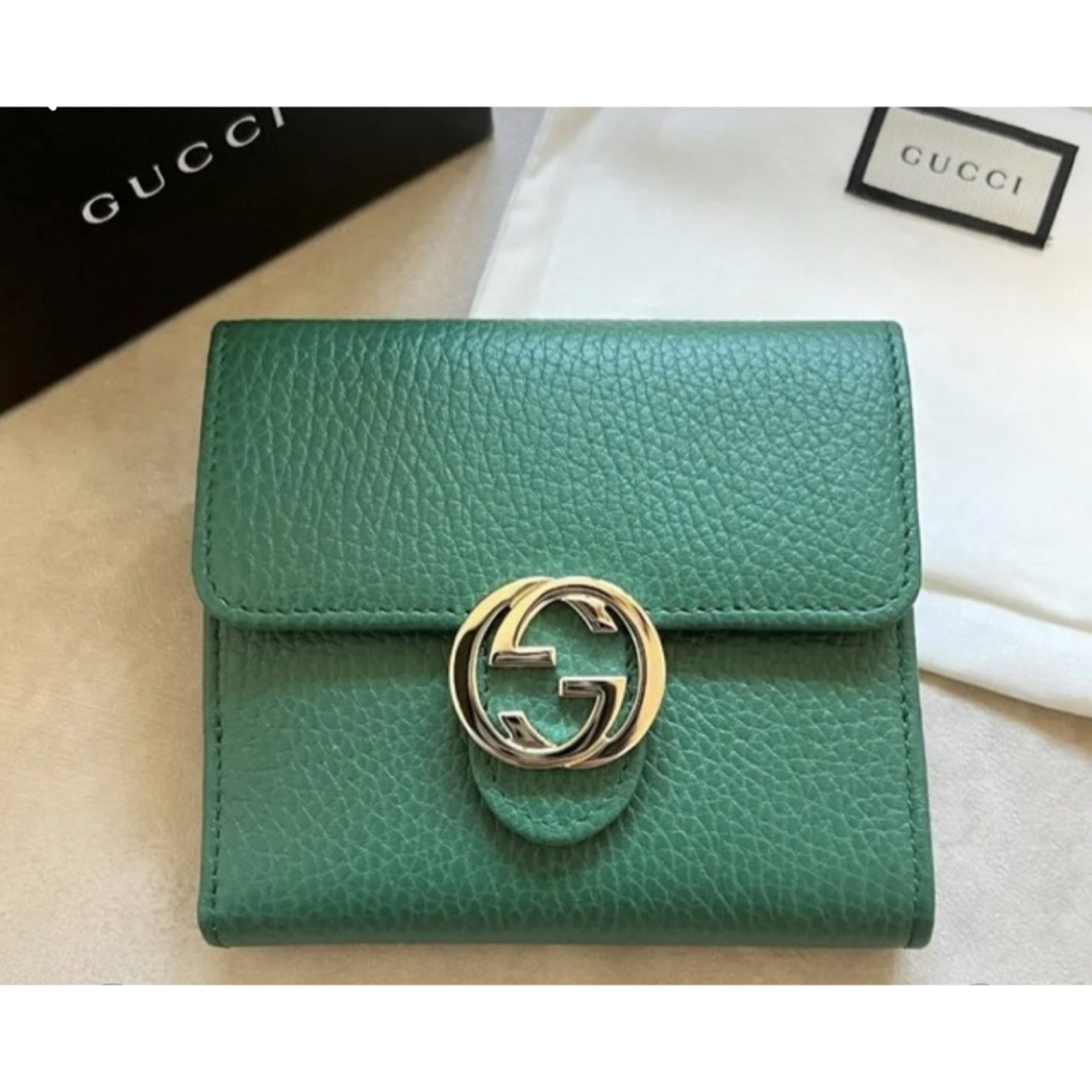 Gucci - GUCCI インターロッキングレザー二つ折り財布の通販 by maruo