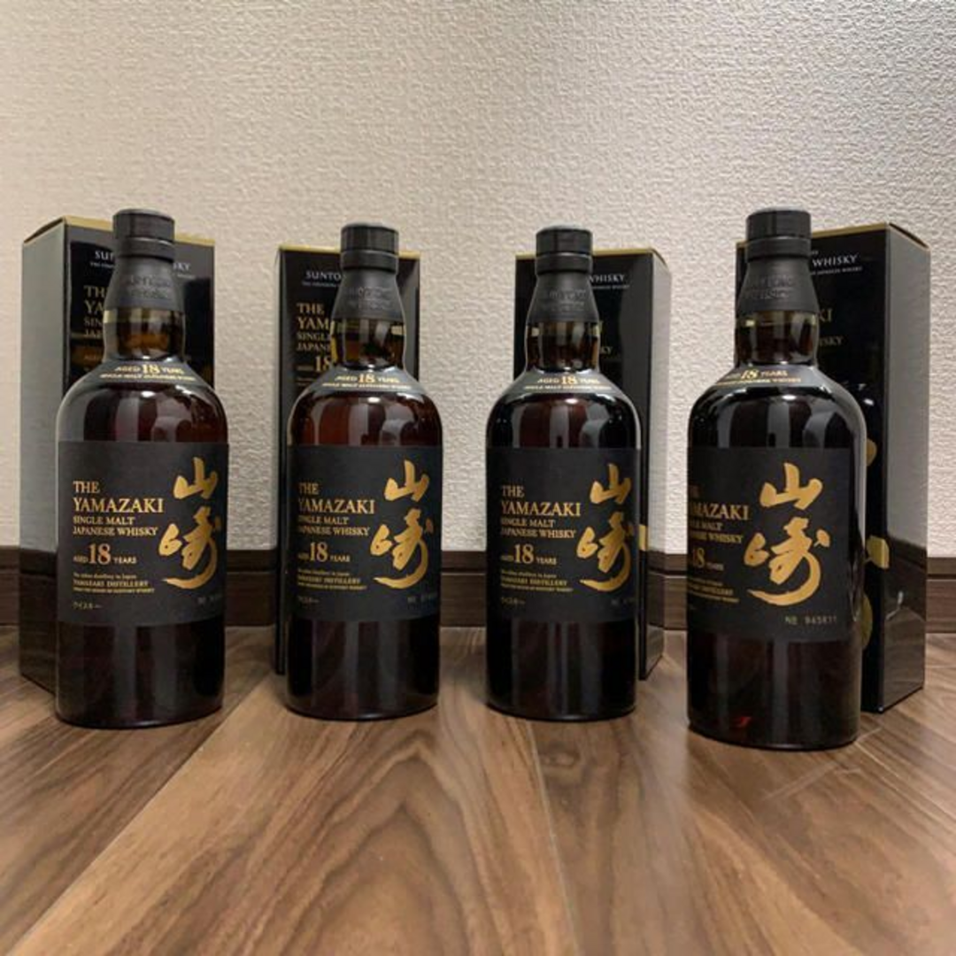 100%新品爆買い サントリー 山崎18年 700ml 4本の通販 by davs's shop｜サントリーならラクマ 