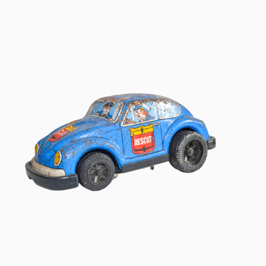 ブリキ 車 パトカー rescue VOLKSWAGEN ビートル 昭和レトロの ブリキ 車 パトカー rescue VOLKSWAGEN ビートル 昭和レトロの