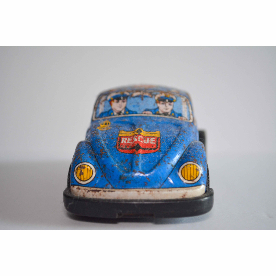 ブリキ 車 パトカー rescue VOLKSWAGEN ビートル 昭和レトロの ブリキ 車 パトカー rescue VOLKSWAGEN ビートル 昭和レトロの