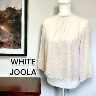 WHITEJOOLA  ホワイトジョーラ トライバル柄 薄いベージュ シアー(シャツ)