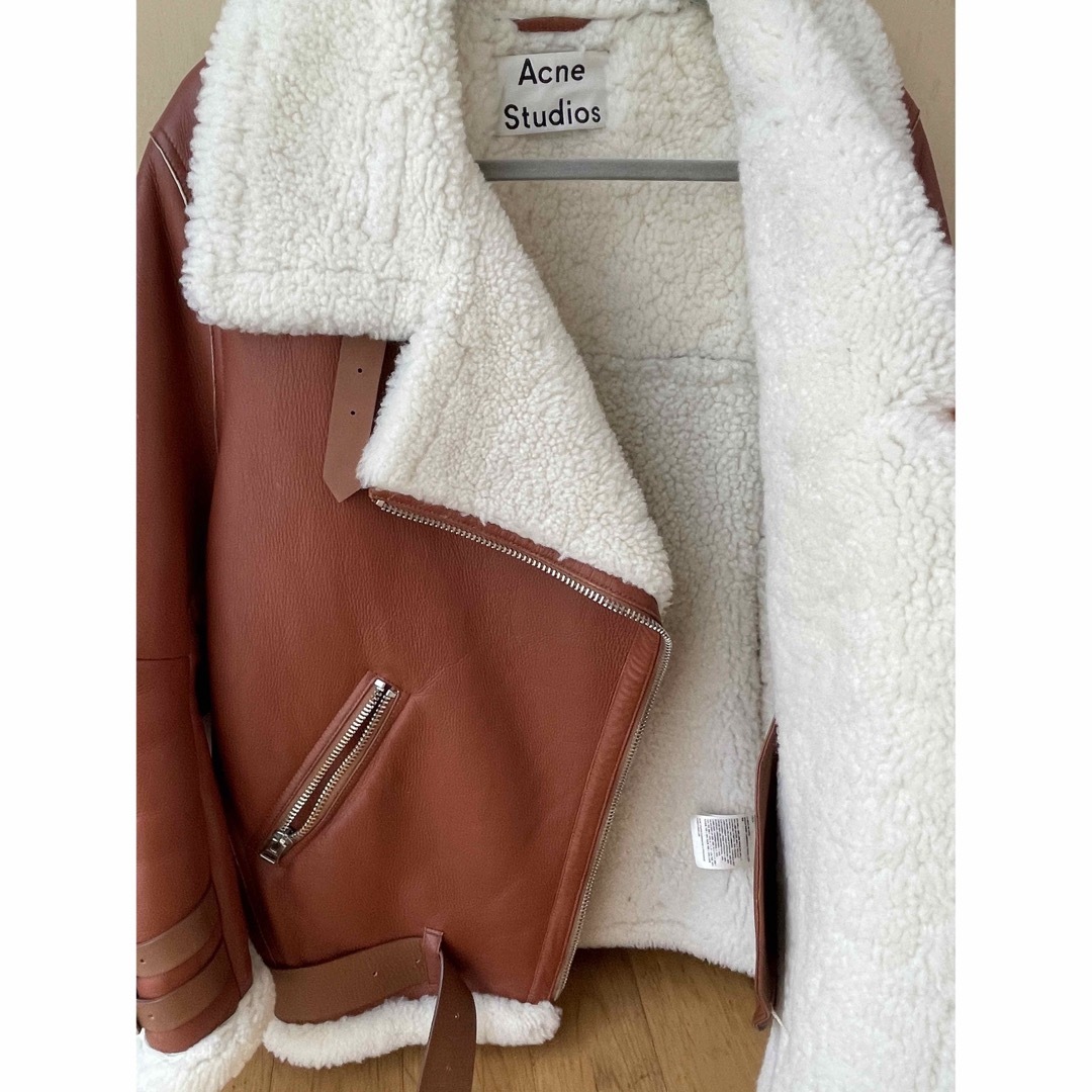 Acne Studios - Acne Studios ムートン ライダースジャケット の通販