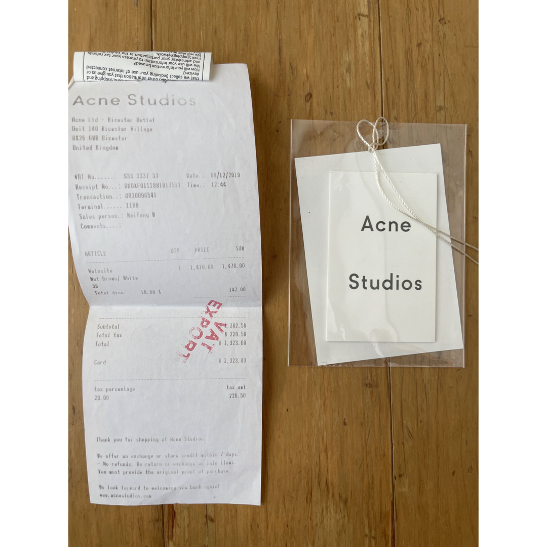 Acne Studios(アクネストゥディオズ)のAcne Studios ムートン ライダースジャケット  レディースのジャケット/アウター(ライダースジャケット)の商品写真