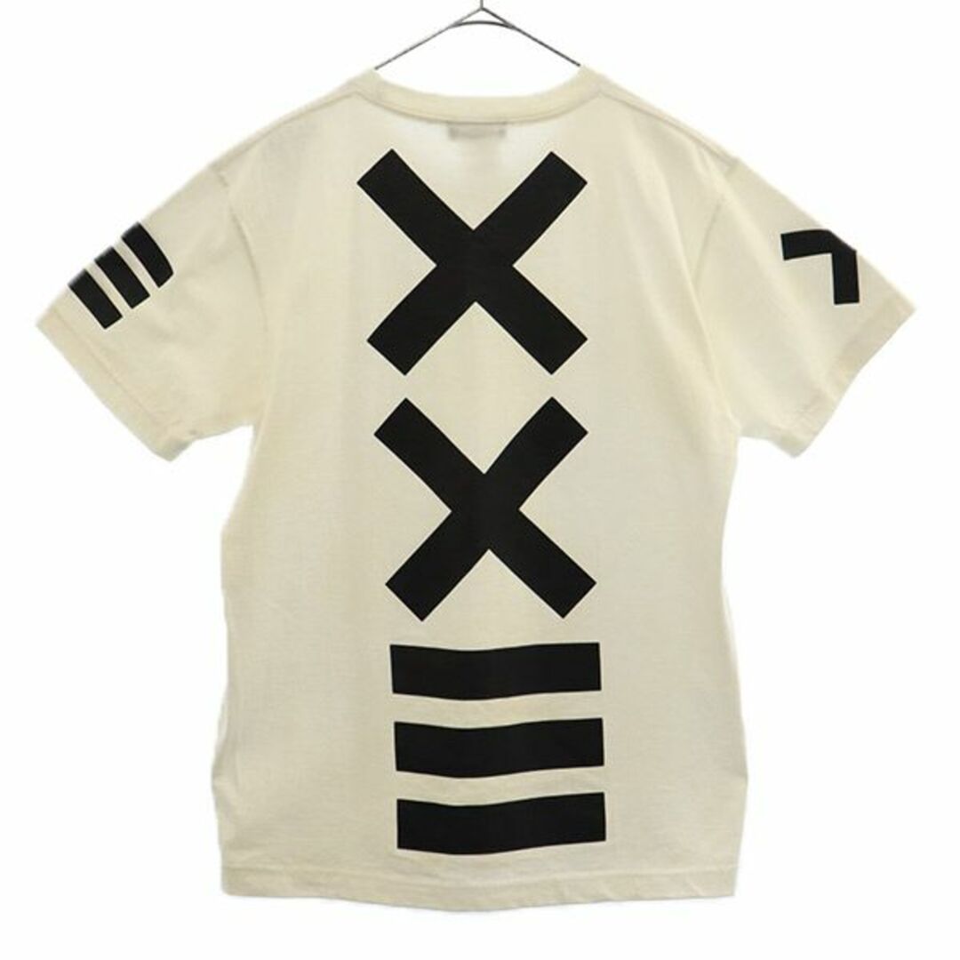 セバントゥア プリント 半袖 Tシャツ M ホワイト XXIII C'est Vingt-Trois ロゴ メンズ 【中古】 【230826】