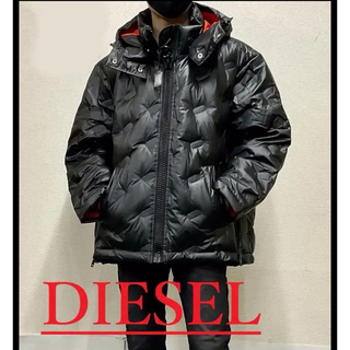 ディーゼル(DIESEL)のディーゼル　ダウン ジャケット オーバーサイズ　ブラック　　新品　A04847(ダウンジャケット)