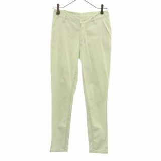 チープマンデー(CHEAP MONDAY)のチープマンデー ストレッチ ロングパンツ w27 グリーン CHEAP MONDAY レディース 【中古】  【230826】(ショートパンツ)